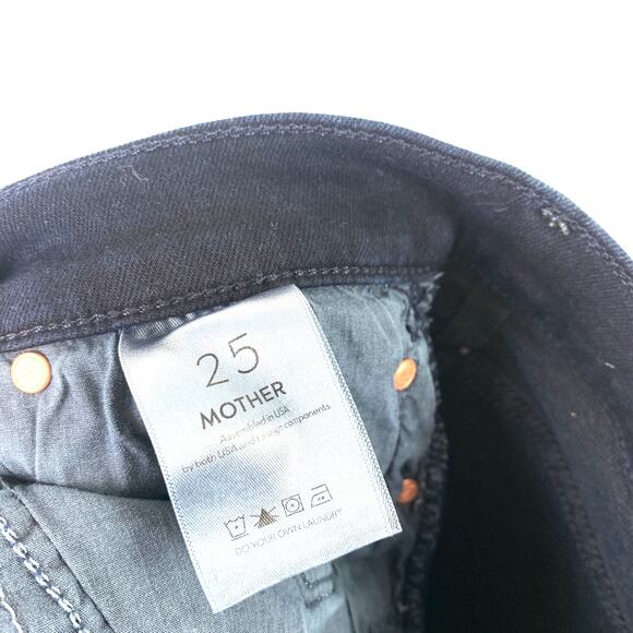 Mother Insider Ankle High Rise Cropped Bootcut Jean Holding Hands Size 25 - Picture 9 of 10